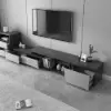 Fero Extendable Grey TV Stand & Nesting Coffee Table Set