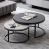 Fero Extendable Grey TV Stand & Nesting Coffee Table Set