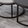 Fero Extendable Grey TV Stand & Nesting Coffee Table Set