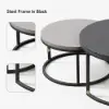 Fero Extendable Grey TV Stand & Nesting Coffee Table Set