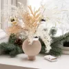 Christmas Rime Artifical Flower in Vase with Decorative Balls