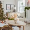 Christmas Rime Artifical Flower in Vase with Decorative Balls