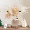 Christmas Rime Artifical Flower in Vase with Decorative Balls