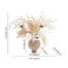 Christmas Rime Artifical Flower in Vase with Decorative Balls