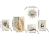5-Piece Wall Art Set with Golden Accents Modern Abstract Designs for Luxurious Home Deco