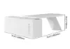 Modern White L-Shape Right Hand Executive Desk & Office Chair Set (1800mm)