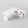 Modern White L-Shape Right Hand Executive Desk & Office Chair Set (1800mm)