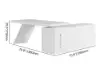 Modern White L-Shape Executive Left Hand Desk & Office Chair Set (1800mm)