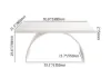 1800mm Modern White Rectangular Writing Desk & Office Desk Chair Set High Back