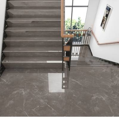470x1200 Full Body Marble Look Stair Tread Tile, Non-Slip Step and Landing Porcelain