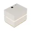 Lumio White 2-Drawer LED Besidetable with Charging Station, Set of 2