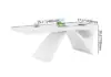 1400mm Modern White Computer Desk & Leather Office Desk Chair Set High Back Adjustable