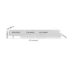 Fero Extendable TV Stand with 3 Drawers(200 - 360 cm) – Minimalist Retracted White