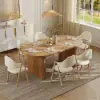 Fluve 200 - 240 cm Extendable Oval Natural Dining Table, Seats 6-8
