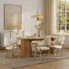 Fluve 200 - 240 cm Extendable Oval Natural Dining Table, Seats 6-8