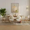Fluve 200 - 240 cm Extendable Oval Natural Dining Table, Seats 6-8