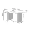 Fluve 200 - 240 cm Extendable Oval Natural Dining Table, Seats 6-8