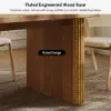 Fluve 200 - 240 cm Extendable Oval Natural Dining Table, Seats 6-8