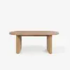 Fluve 200 - 240 cm Extendable Oval Natural Dining Table, Seats 6-8