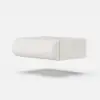 Humply Leather Floating Smart Bedside Table with Drawer – 40cm – Faux Nightstand Charger