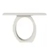 1000mm White & Gold Curved Console Table & Wooden Entryway Bench Set with Metal Legs