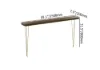 1000mm Rustic Walnut Narrow Rectangular Console Table & Wooden Shoe Storage Bench Set