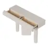 Modern Faux Leather Console Table & Wooden Entryway Bench Set Boucle Upholstered
