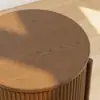 Modern 406 mm Walnut Fluted End table with Storage