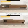 Quoint 180 - 255 cm Extendable TV Unit with 3 Drawers – 40cm – Walnut Stand Retracted