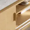 Wooden Shoe Storage Bench with Cushion