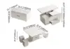 Rectangle Wood Extendable TV Stand & White Lift Top Coffee Table Set with Storage