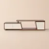 Fero 120 - 180 cm Extendable TV Unit with 3 Drawers – White Walnut Stand