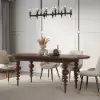 Mid-Century Modern 170 - 200 cm Extendable Walnut Oval Dining Table, Seats 4–8