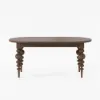 Mid-Century Modern 170 - 200 cm Extendable Walnut Oval Dining Table, Seats 4–8