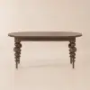 Mid-Century Modern 170 - 200 cm Extendable Walnut Oval Dining Table, Seats 4–8