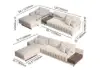 Picture of Vewal Modular Fabric Sectional Sofa Set with Walnut Coffee Table