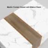 Vewal Modular Fabric Sectional Sofa Set with Wood Block Coffee Table