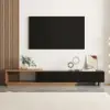 Quoint Extendable TV Stand & Coffee Table Set – Black