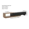 Quoint Extendable TV Stand & Coffee Table Set – Black
