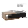 Quoint Extendable TV Stand & Coffee Table Set – Black