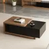 Quoint Extendable TV Stand & Coffee Table Set – Black