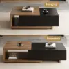 Quoint Extendable TV Stand & Coffee Table Set – Black