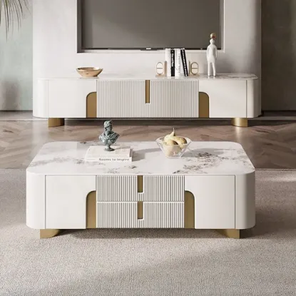 Artus Sintered Stone TV Stand & Coffee Table Set