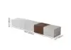 Vewal Wood Block TV Stand & Coffee Table Set