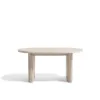 Japandi 1600mm-2000mm Oval Extendable Whitewash Dining Table & 6 Chairs Solid Wood Set