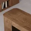 Velign 60" Walnut Standing Computer Desk with 2-Door Storage Cabinet