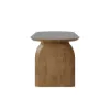 Oval Dining Table & Curved Back 6 Dining Chairs Upholstered Leather Solid Wood Top