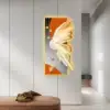 Modern Home Decor LED Wall Art with Unique Feather Design