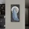 1000mm Modern LED Peacock Wall Art with USB Charging