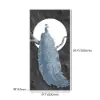 1000mm Modern LED Peacock Wall Art with USB Charging